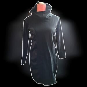 Peach Brand Cowl Neck Black Dress